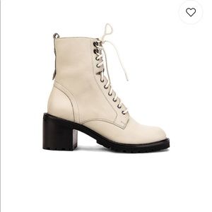 Seychelle’s Off-White combat Boots via Revolve